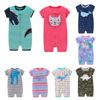 21 New products summer baby one-piece garment baby Short sleeved Climbing clothes Europe and America Children's clothing Zipper shirt Romper goods in stock