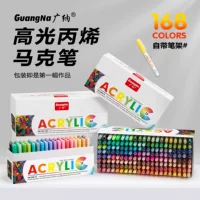 广纳 Highlighter, acrylic, capacious marker, crayons, rollerball pen, handmade