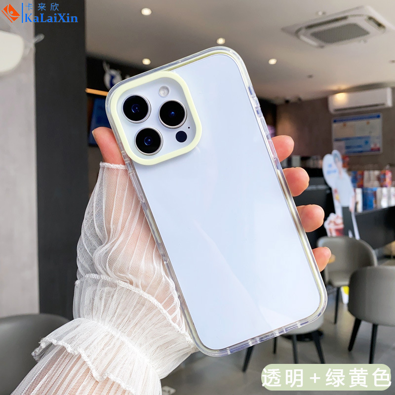 クロスボーダーホットモデルに適した 17 2 色 TPU アクリル携帯電話ケース透明 magsafe 厚みのある 15 落下防止保護ケース|undefined