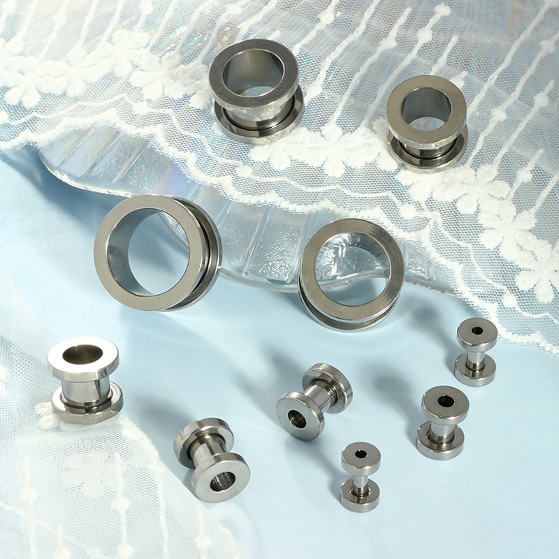 Labret piercing jewelry detail image