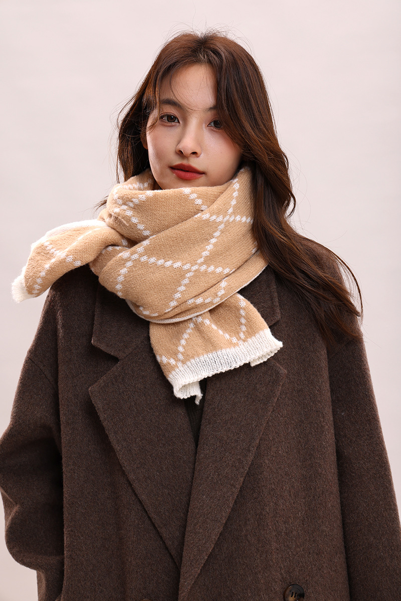 Paar-Stil für Frauen im Winter, verdickte koreanische Version, warm und luxuriös, Geburtstagsgeschenkschal für Männer_voghion.com