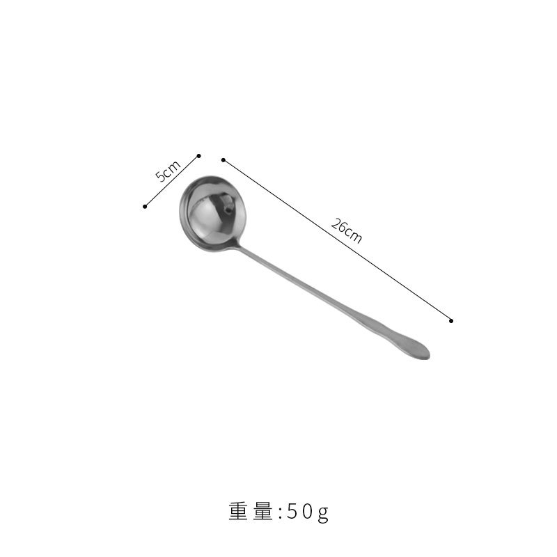 중박숟가락 24cm (큰머리 은색)