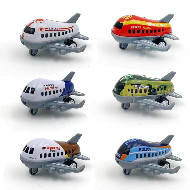 Hierro grandes aviones metal coche Tire hacia atrás de los niños juguete coche simulación avión modelo militar decoración helicóptero