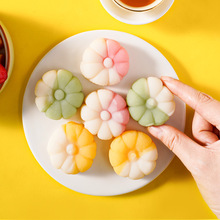 爆浆流心冰皮月饼雪媚娘软糯水果味夹心中秋点心糕点零食一件代发