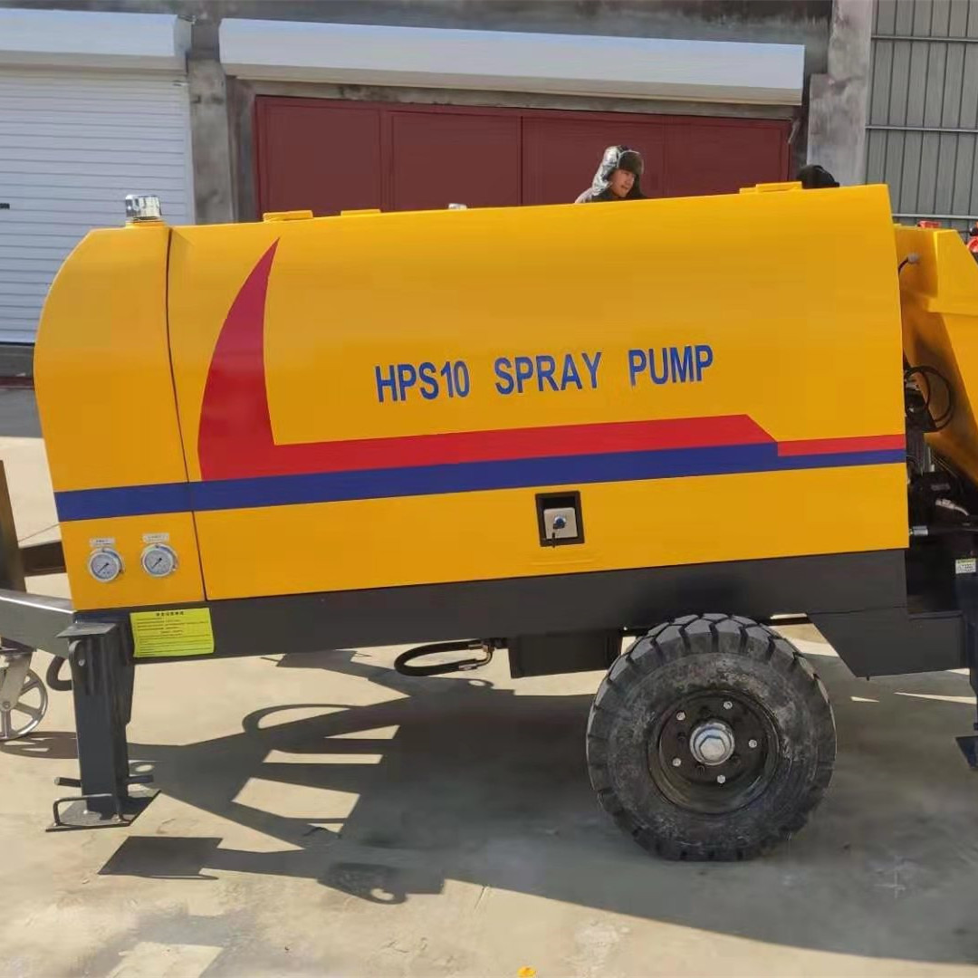 砂浆喷涂泵 湿喷机 抹墙用高压喷涂泵 HPS10concrete spray pump