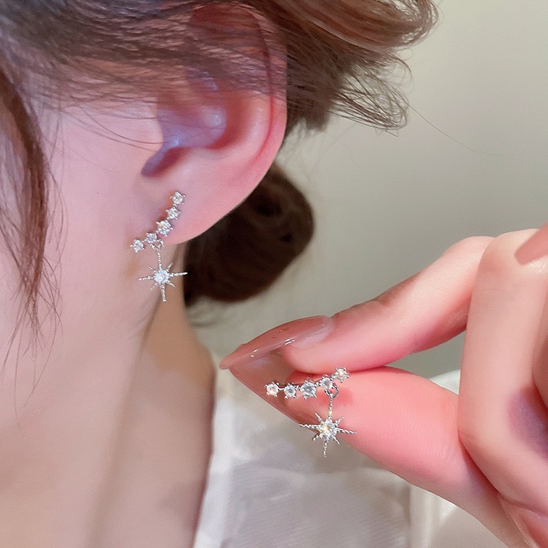 Heart Shape, Flower, Bow Knot Pattern Women'S Gender 1 Pair Ins Style Heart Shape Flower Bow Knot Copper Plating Zircon Ear Studs