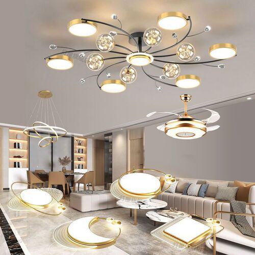 Starry Sky Living Room Lighting Set Collection Nordic Retro 2024 New Arrival Light and Elegant Simple Suspension Lamp for Hall