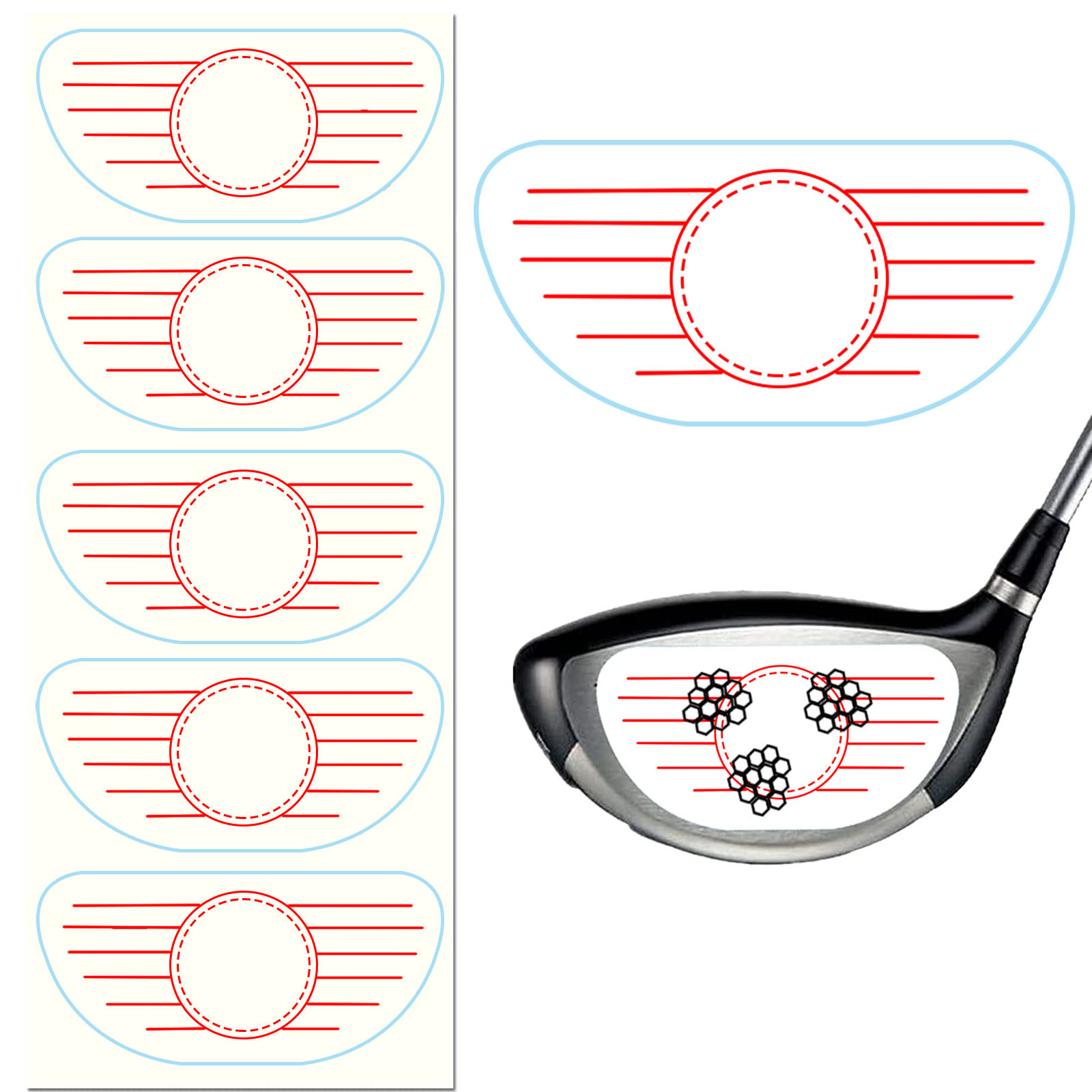 Pegatina de poste de madera 125 pegatina roja