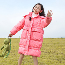 女童棉服兒童亮面免洗外套羽絨棉衣2022新款冬裝洋氣大童冬款棉襖