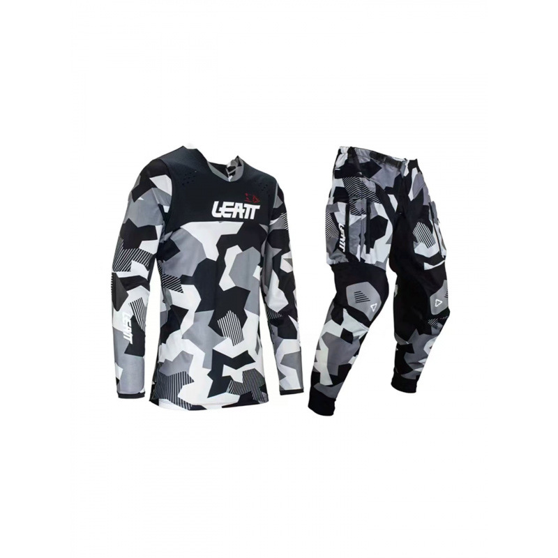 Leite Off-Road Motorcycle Riding Suit, Breathable Quick-Dry Mountain Bike Downhill Suit with Pockets for Motorcycle