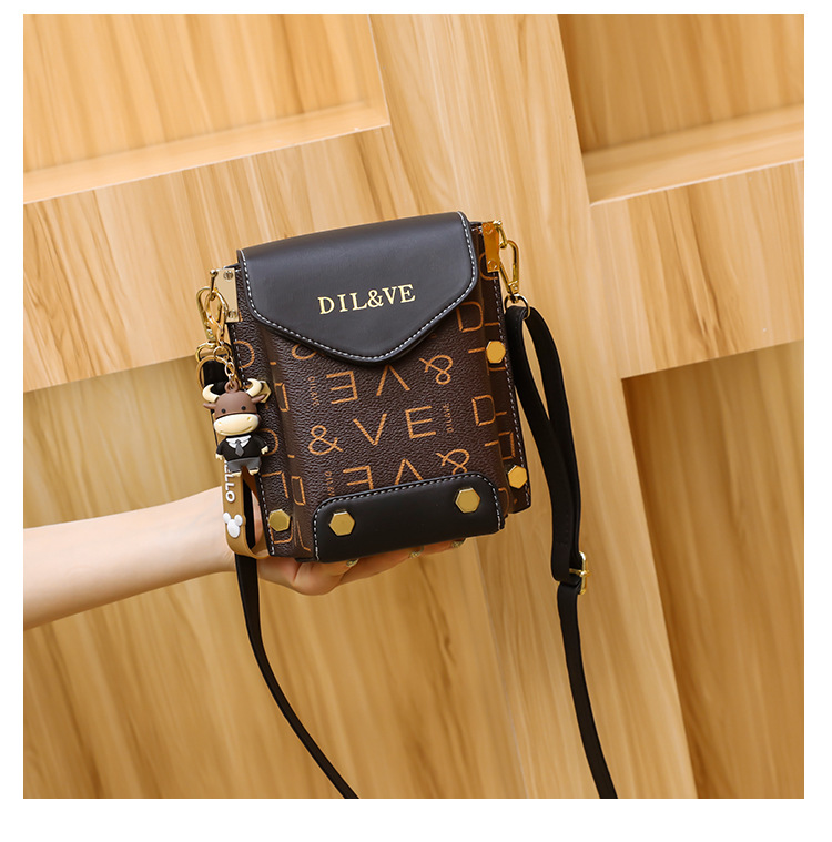 Piccola borsa a tracolla quadrata da donna borsa a spalla alla moda_voghion.com