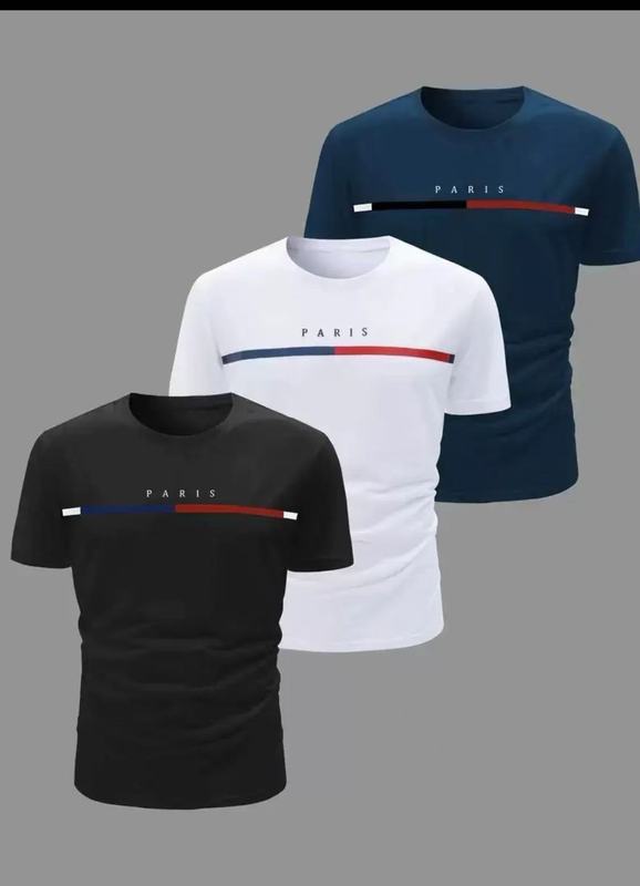 クロスボーダーAmazonメンズ新作トップスラウンドネック半袖サマーTシャツカジュアル通気性速乾トップス|undefined