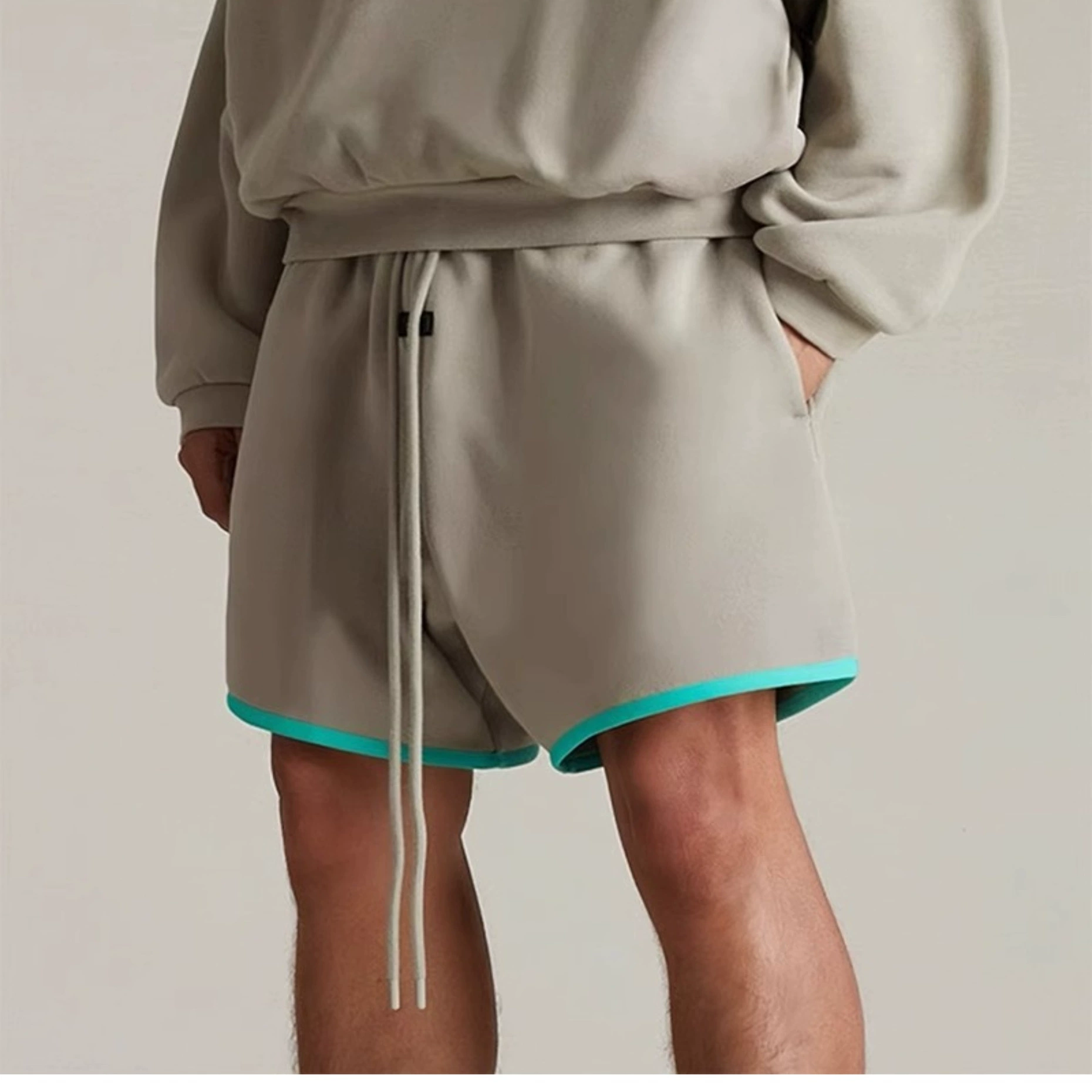 24SS MIKI multi-thread ESSENTIALS, летние прямые повседневные спортивные шорты из чистого хлопка для мужчин, американский модный бренд