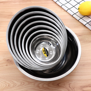 Factory spot 04 magnetic stainless steel soup basin 18-24 household boutique stainless steel rice bowl basin wholesale Two Dollar Store