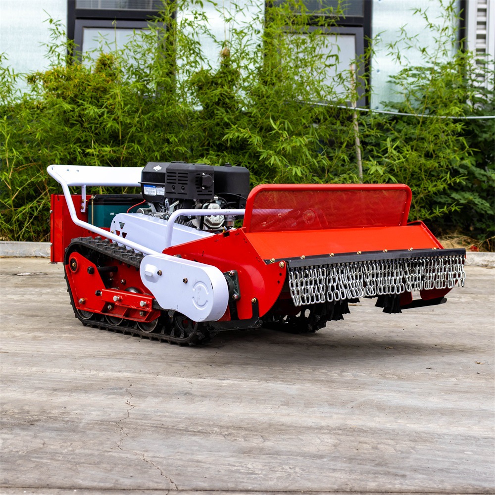 出口俄罗斯智能遥控割草机 庭院草坪球场剪草 燃油动力农场打草机