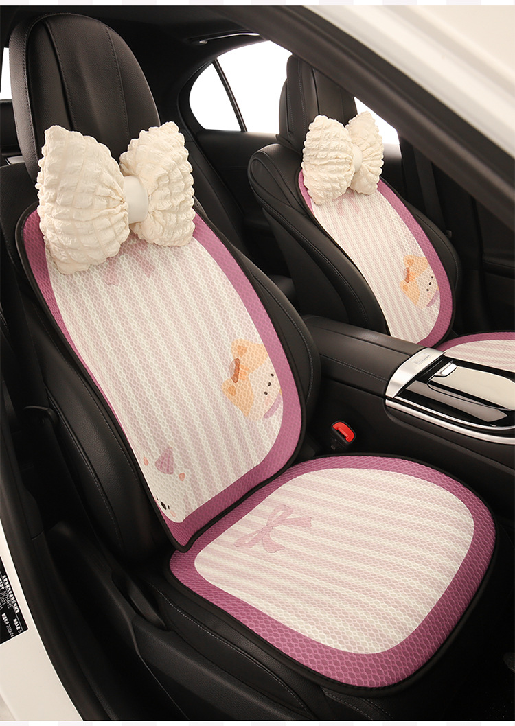 26 Types of Car Seat Cushions, Suitable for All Seasons, High-End Feel, Purple Semi-Covered Seat Cushion Covers for Women, Small Car Suv Seat Covers