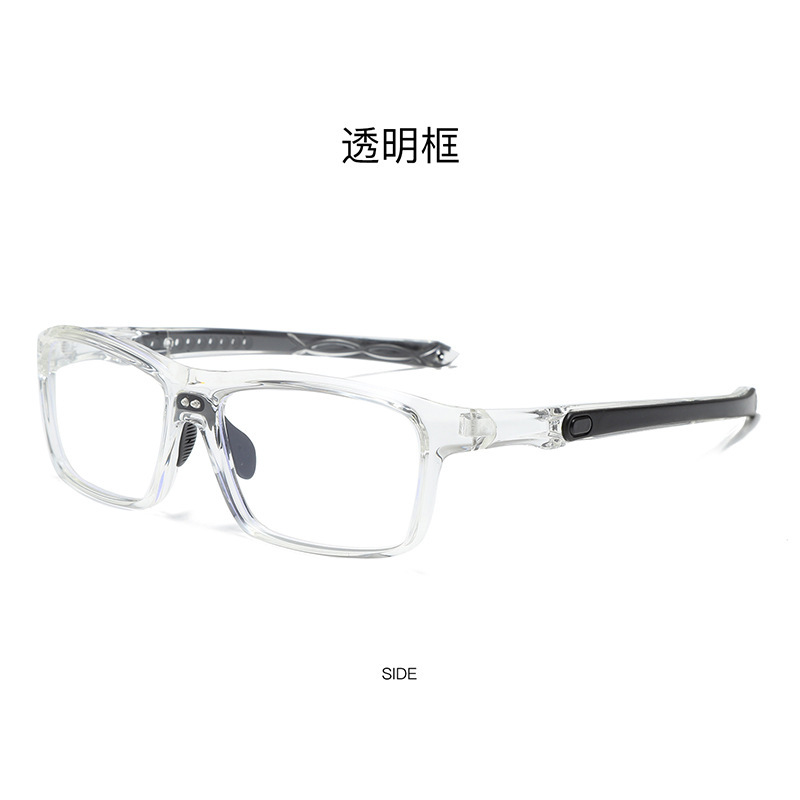 Marco de gafas deportivas colección TR90 anti-deslizante para hombres y mujeres, gafas de luz plana, gafas juveniles anti-luz azul