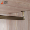 Thick aluminum alloy dual round holes coat cock closet cloakroom hardware accessories cutting flange jacket pipes hanging clothes rod