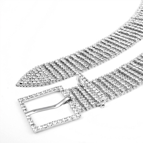 Exaggerated hot girl diamond waist chain jewelry, European and American fashionable and sexy multi-drainage diamond belt waist jewelry for women factory wholesale