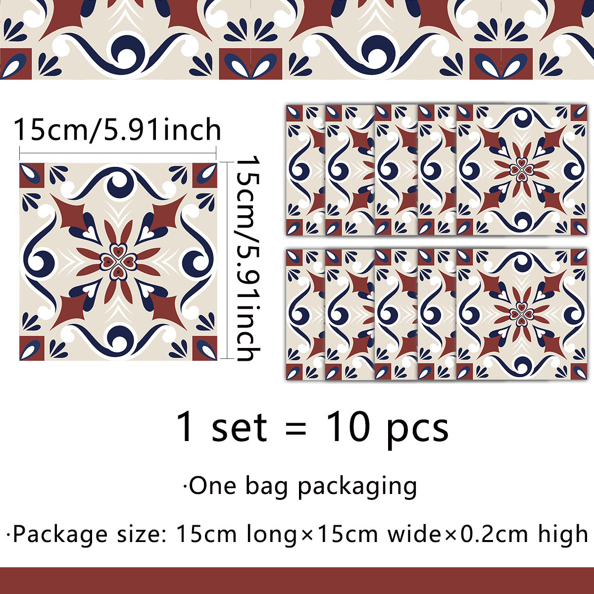 15*15cm*10pcs