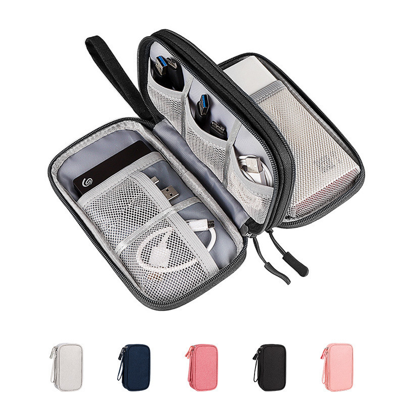 Digital Accessories Cosmetics Bag Multi-Layer Power Supply Hard Drive Protective Cover Power Bank USB Shield Earphones Dustproof Data Cable