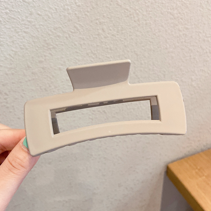 Clip de tiburón grande, clip de agarre para el cabello de placa de sensación de alta calidad, horquilla de temperamento, nuevo estilo, horquilla de gran volumen, tocado de primavera y verano, mujer