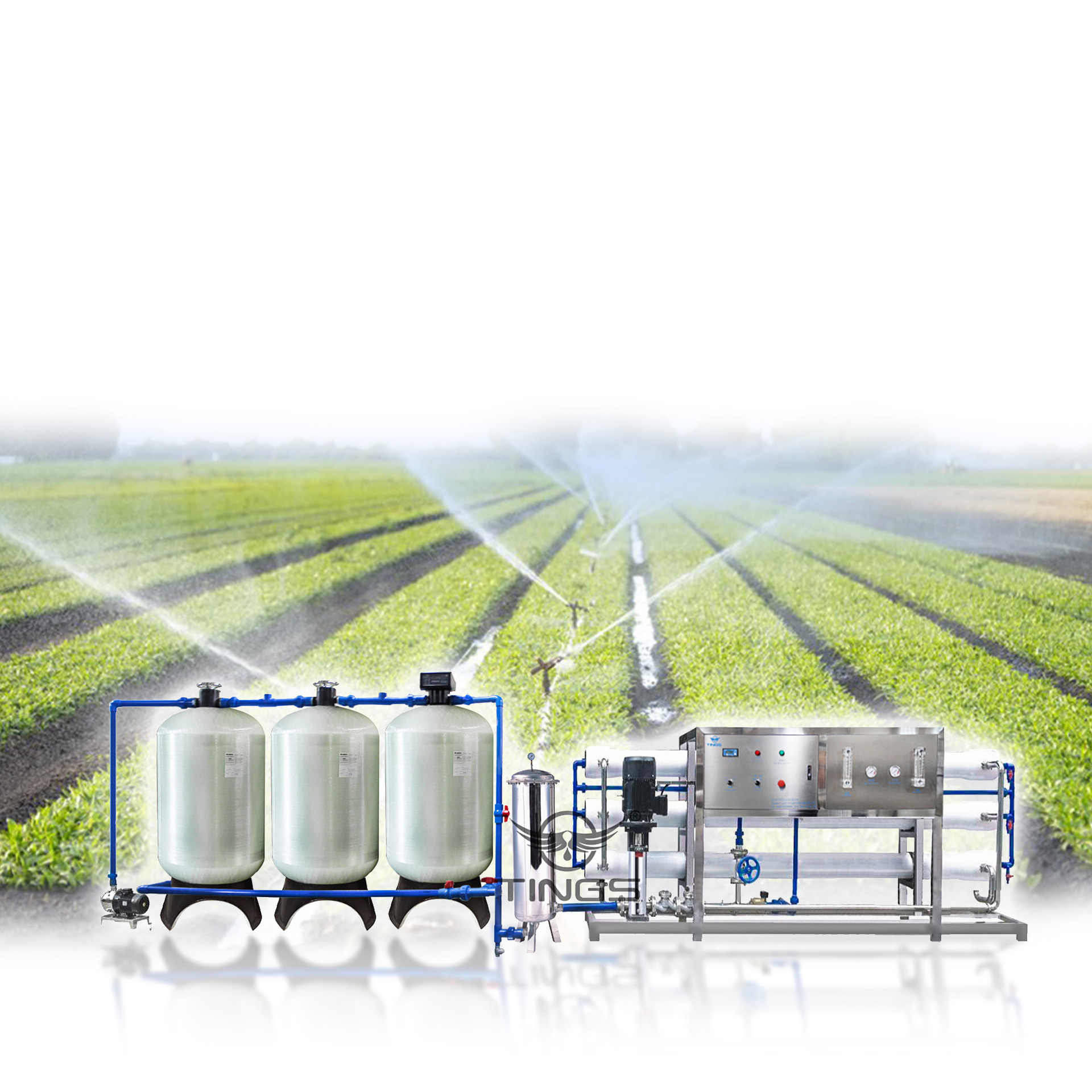 水质净化过滤器反渗透纯水设备纯净水 双级反渗透纯化水设备工业