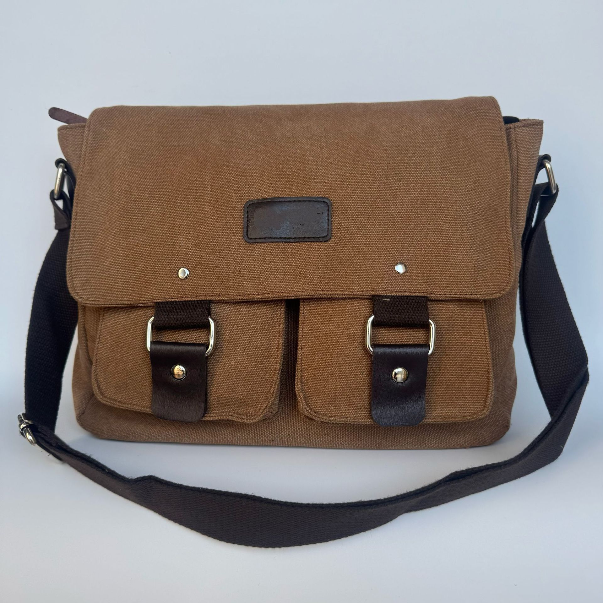 Brown, small, with pocket