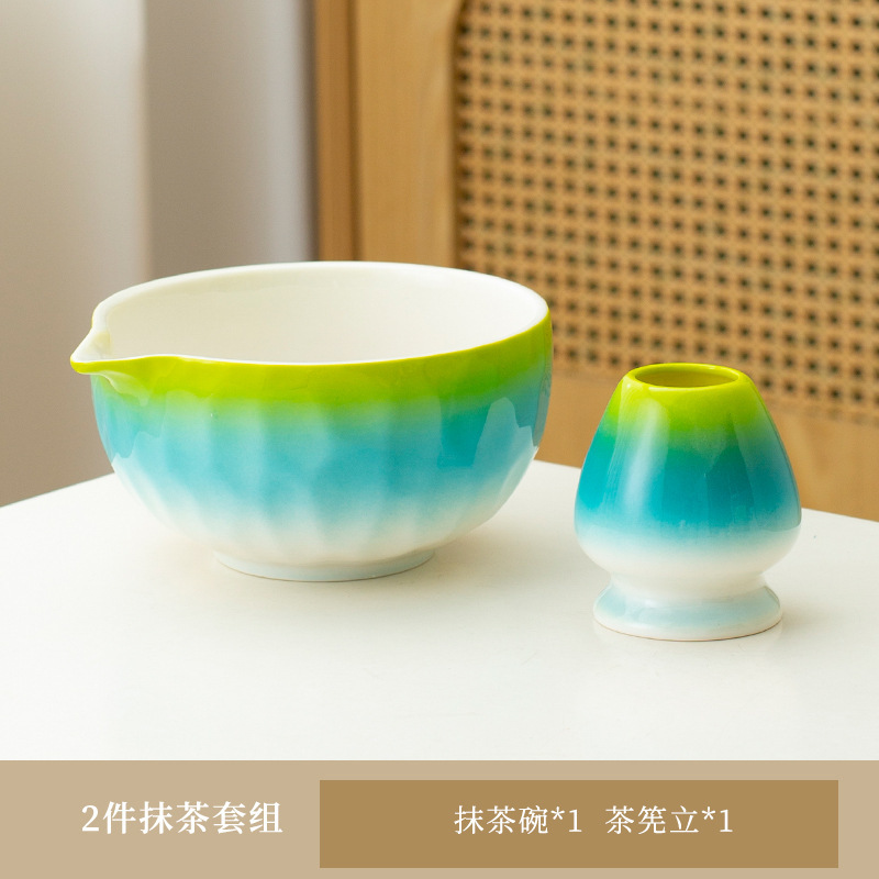 新款跨境日式陶瓷抹茶碗茶具套装茶刷宋代打抹茶工具竹茶筅百本立|undefined