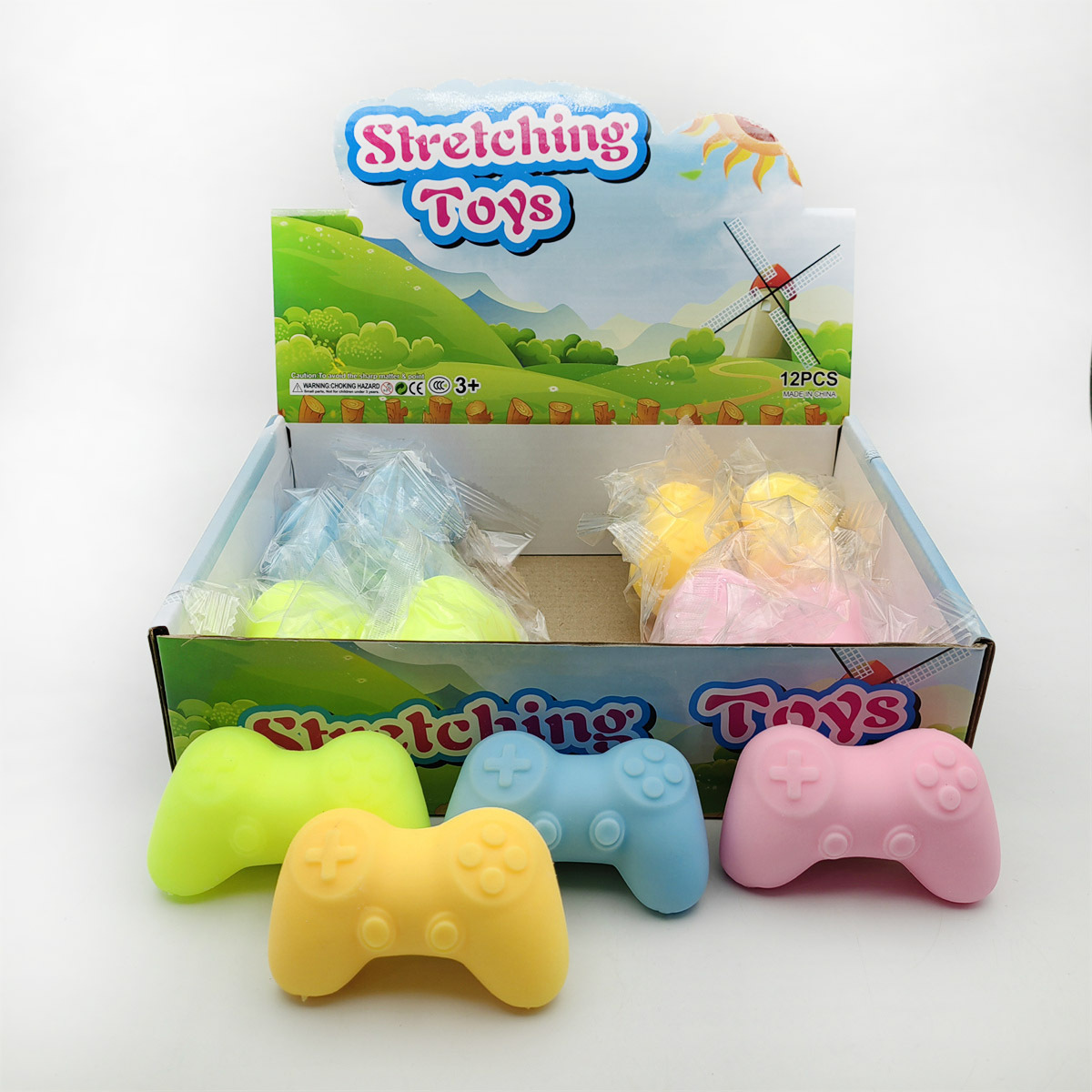 Decompression game handle pinch le xinqi simulation handle vent TPR soft glue flour toy office cross-border