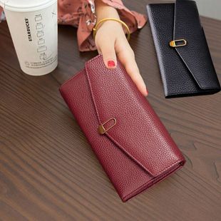 wallet Cross-border New European and American Retro Big Brand wallet Women's Long Pure Leather Genuine Leather Top Layer Cowhide Soft Leather wallet