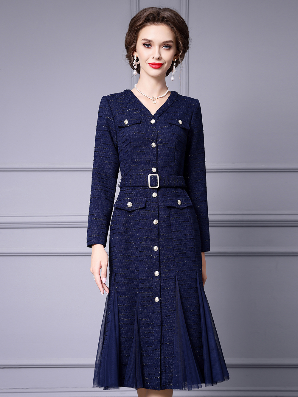 Zhili's dress suitable for fat people 2026 new autumn style super…