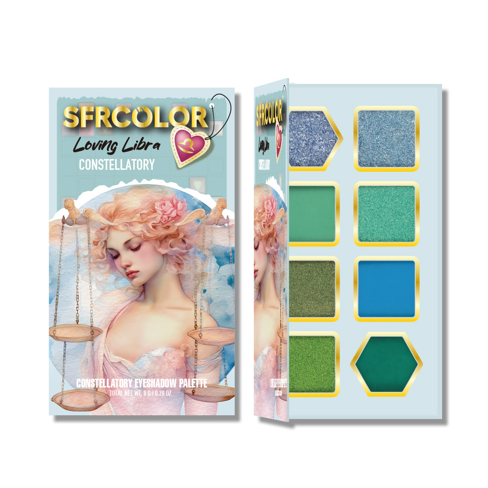 s.f.r color transfronterizo exclusivo para nuevos productos mate perla doce constelación de sombra de ojos set maquillaje al por mayor