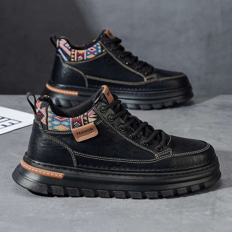 Light Luxury 2026 National Trend Spring Ethnic Style Camouflage Sports Sneakers Men's Live Broadcast Student Outdoor Ins Catwalk Trend