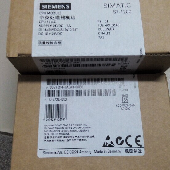 ԭװ6ES7 214-1AG40-0XB0������6ES7214-1AG4O-OXBO CPU 1214C