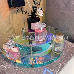 国境を越えたアクリル展示棚円形デスクトップ化粧品棚ケーキ棚菓子洋菓子冷蔵庫展示