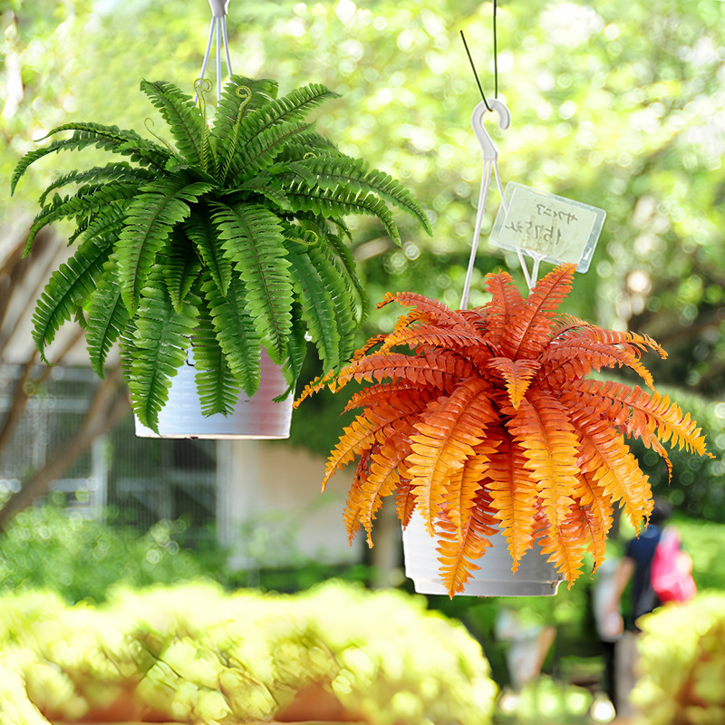 Artificial Persian Grass Plants Wholesale Silk Fern Leaves Wedding Home Decoration Wall Tropical Style Artificial Plants