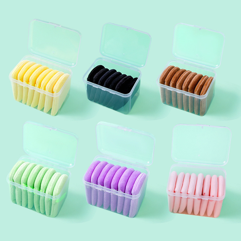 Esponja triangular para polvos sueltos, aplicador de polvos compactos, esponja de superficie aterciopelada, aplicador de polvos secos, herramienta de belleza.