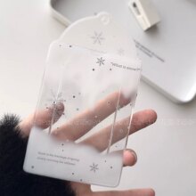 黑白爱心PVC追星简约韩系小卡爱豆饭卡校园卡展示收纳挂件公交卡