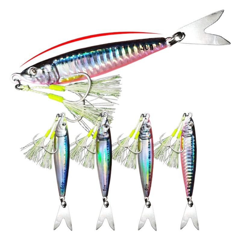 Elf Placa de hierro Luya cebo slow Shake tiro largo caballa Banco tirar lentejuelas mar pesca barco de pesca Placa de hierro cebo plomo pescado cebo falso