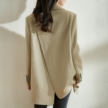 秋冬高级感呢子大衣女2025新款韩版中长西装宽松显瘦气质毛呢外套