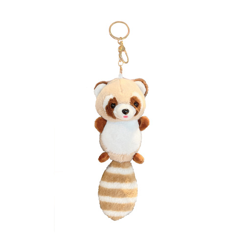Fuzzy Teddy Bear Cute Backpack Charm Cartoon Wedding Plush Doll Grabber Toy Figure Keychain Batch Release Doll