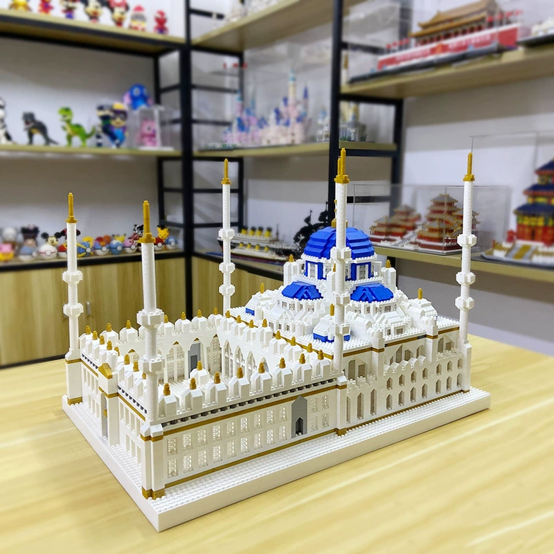YZ микро частиц аккумуляционная игрушка конструктор серия 052-071 66519 Замок 076 Париж Дева Virgin