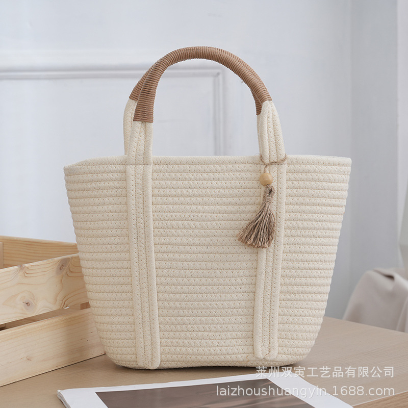 2026 New Straw Woven Bag Niche Designer Bag Fashion Versatile Women's Handbag Beach Bag Vegetable Basket Women's Bag 2026 New Straw Woven Bag Niche Designer Bag Fashion Versatile Women's Handbag Beach Bag Vegetable Basket Women's Bag