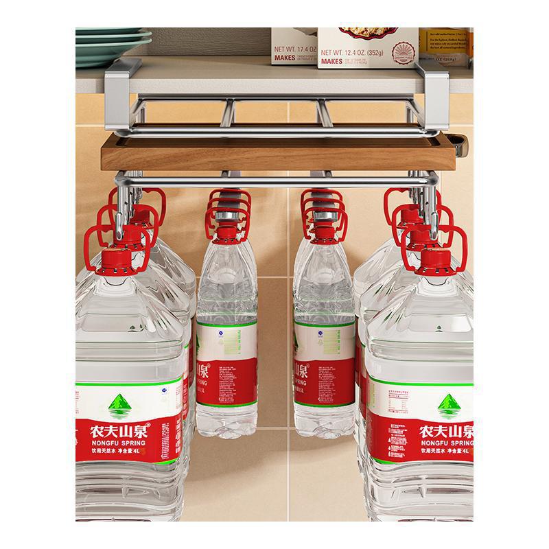 Kitchen rack stainless steel storage hanging cabinet layered…