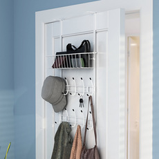 收纳门后卧室置物架免打孔门后门后门后置物架挂钩无痕门后挂衣架