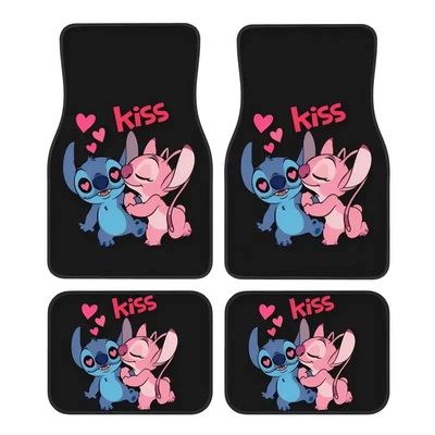 Avtomobil döşəmə paspasları — Set Stain-Resistant Floor Mats Cartoon - dsn-foot-pad-45-3344cm-two-piece-set