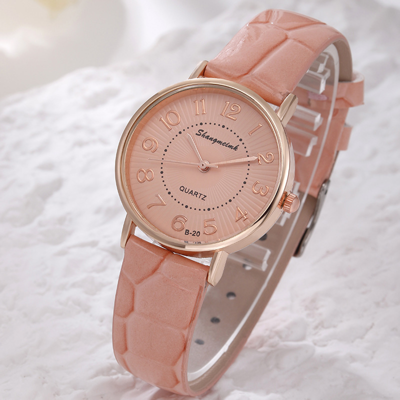 Vollautomatische neue wasserdichte Quarzuhr mit einfachem Gürtel, nicht mechanisch, für Damen_voghion.com