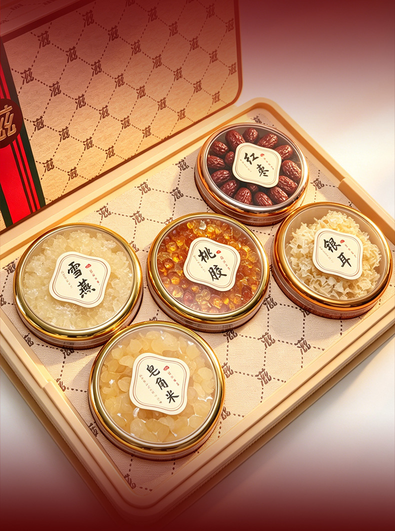 Premium Snow Lotus Seeds Zao Jiao Mi Gift Box 150g Traditional Herbal Dessert Ingredient preparation