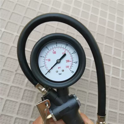 Air pressure gauge/tire pressure gauge: car tire inflator, monitoring inflator